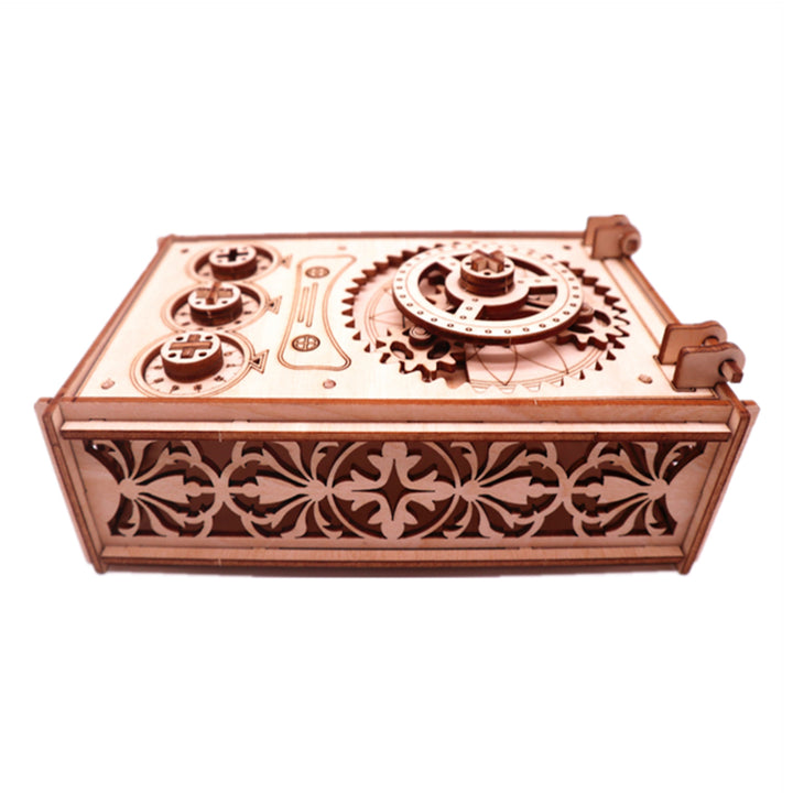 Treasure box wooden machine model