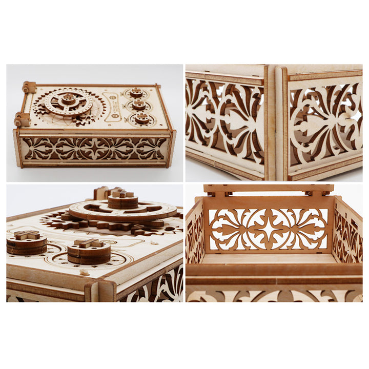 Treasure box wooden machine model