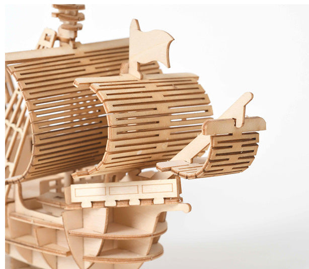 Three-dimensional model - sailing boat