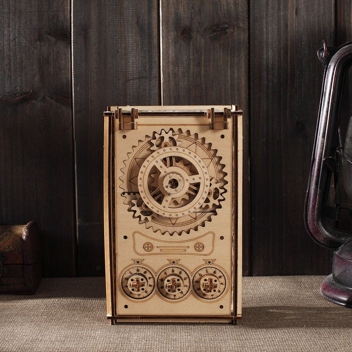 Treasure box wooden machine model