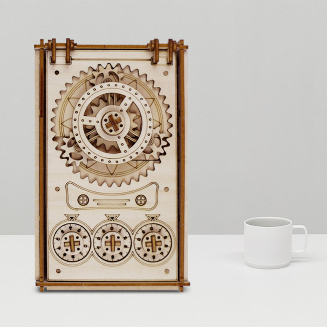 Treasure box wooden machine model